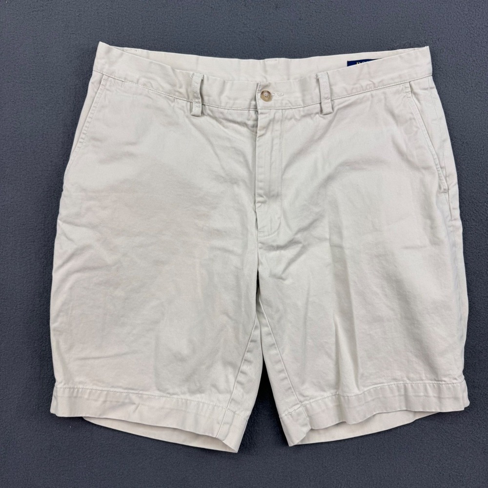 Polo Ralph Lauren Shorts Mens Size 35 Chino Casual Beige Classic Fit 9"